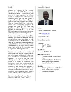 Brief CV - CUTS International