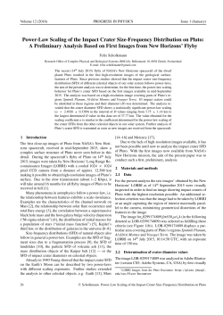 Power-Law Scaling of the Impact Crater Size