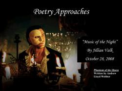 Poetry Approaches