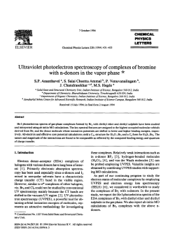 Ultraviolet photoelectron spectroscopy of complexes of bromine with