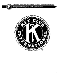 Evergreen Valley Key Club Constitution