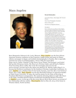 Maya Angelou - Willingboro School District