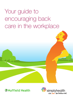 Your guide to encouraging back care in the workplace