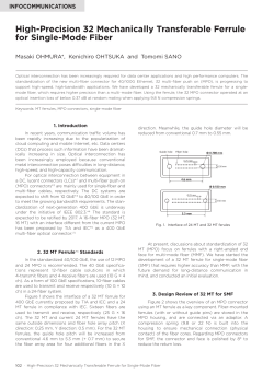 High-Precision 32 Mechanically Transferable Ferrule for Single