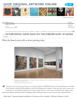 Structure Rising: David Salle on `The Forever Now` at MoMA