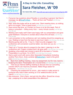 Sara Fleisher, W `09