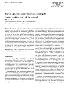 Chromospheric polarity reversals on sunspots