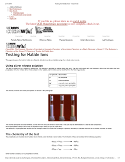 Testing for Halide Ions - Chemwiki