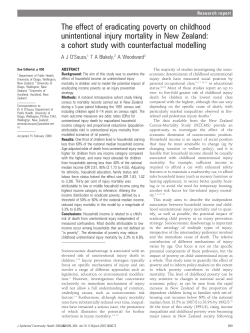 The effect of eradicating poverty on childhood unintentional injury