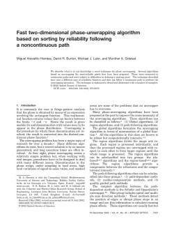 Fast two-dimensional phase-unwrapping
