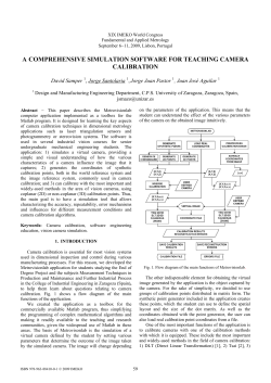 a comprehensive simulation software for teaching camera calibration