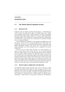 The Marine Diesel Propulsion System