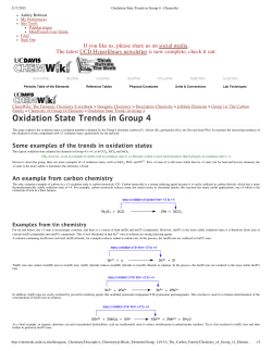 Oxidation State Trends in Group 4 - Chemwiki