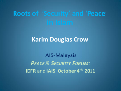 Peace - IAIS Malaysia