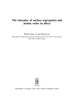 The interplay of surface segregation and atomic order in alloys