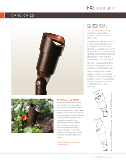 Cm-10, Cm-20 - FX Luminaire