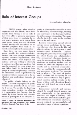 Role of Interest Groups