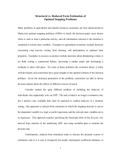 Structural vs. Reduced Form Estimation of Optimal Stopping Problems