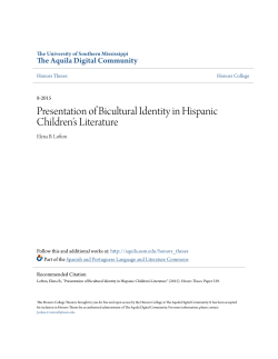 Presentation of Bicultural Identity in Hispanic Children`s Literature