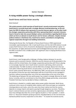 A rising middle power facing a strategic dilemma