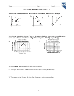 Linear Regression Worksheet #2