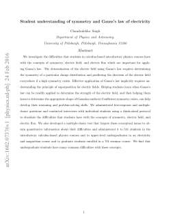 Student understanding of symmetry and Gauss`s law of electricity