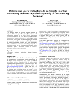 Determining users` motivations to participate in online community