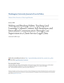 Teaching (and Learning) Cultural Context, Self