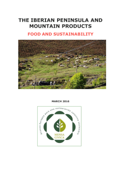 the iberian peninsula and mountain products