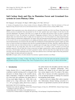 Soil carbon stock and flux in plantation forest and grassland