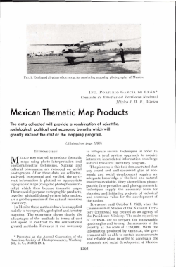 Mexican Thematic Map Products