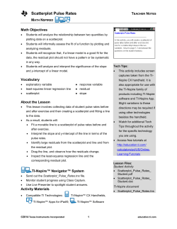 Scatterplot Pulse Rates &ndash; Teacher