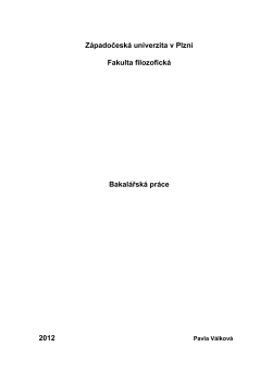 theoretical part - Z&aacute;padočesk&aacute; univerzita
