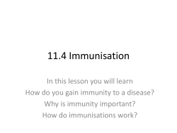 11.4 Immunisation