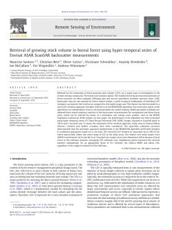 Retrieval of growing stock volume in boreal forest using hyper