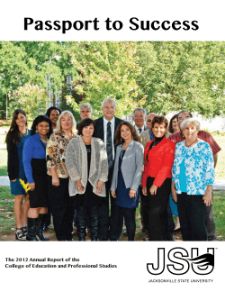 Passport to Success 2012 - Jacksonville State University