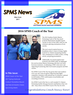 SPMS News - Southern Pacific Masters Swimming