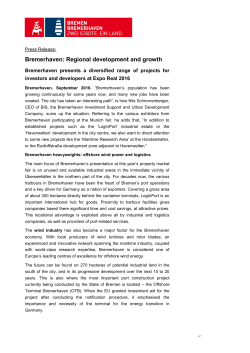 "Bremerhaven: Regional development and growth" pdf