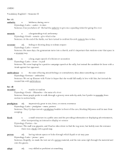 AMDG Vocabulary English I &ndash; Semester II Set 1A audacity n