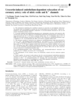 Urocortin-induced endothelium-dependent relaxation of rat coronary