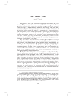 The Captures Clause - The University of Chicago Law Review