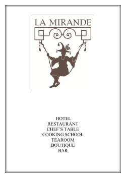 hotel restaurant chef`s table cooking school