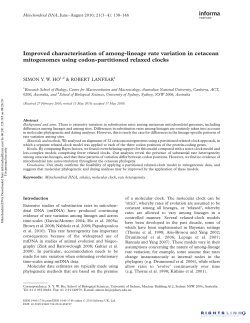 Improved characterisation of among