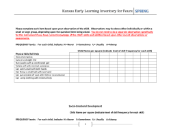 KELI-4 Observation Form SPRING