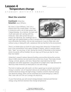 Student activity sheet - American Chemical Society