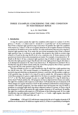 Three examples concerning the ore condition in Noetherian rings