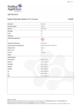 Sodium Hydroxide solution 10 % w/w pure 141688