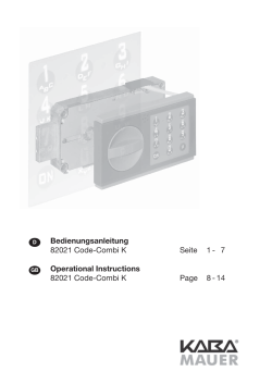 KABA MAUER Code Combi K