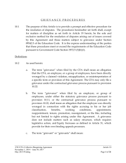 Article 10 - California State University