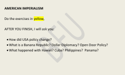 AMERICAN IMPERIALISM Do the exercises in